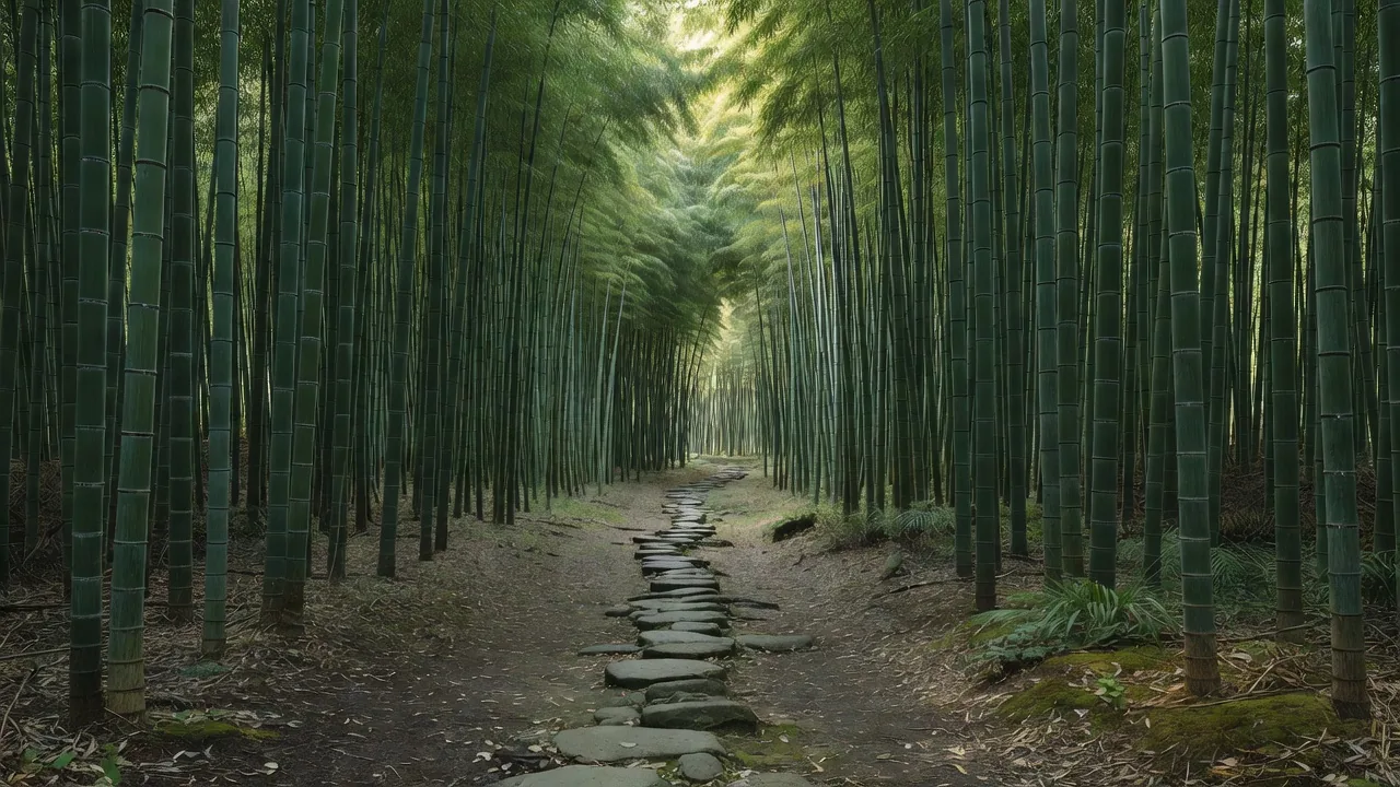 竹林の小道